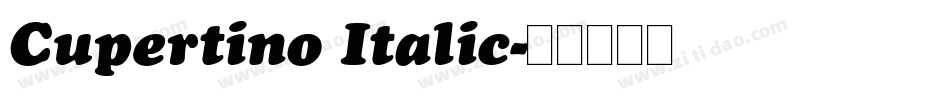 Cupertino Italic字体转换
